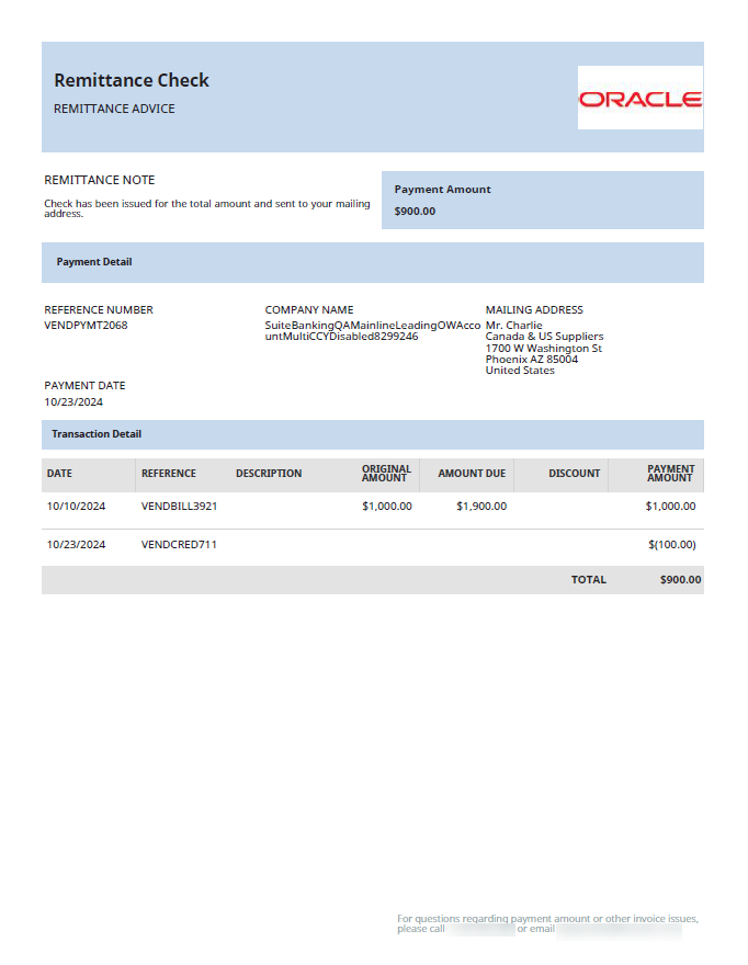 Check Remittance Voucher