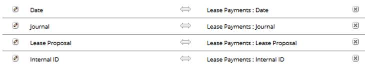 Field mapping for importing lease payments