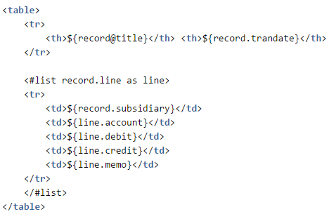 SuiteScript record as the data source in the code