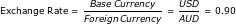 Exchange rate calculation