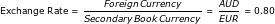 Exchange rate calculation