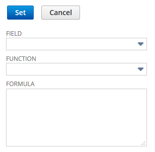 Screenshot of popup formula builder