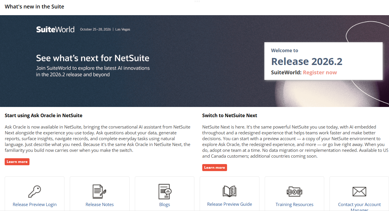 The New Release portlet