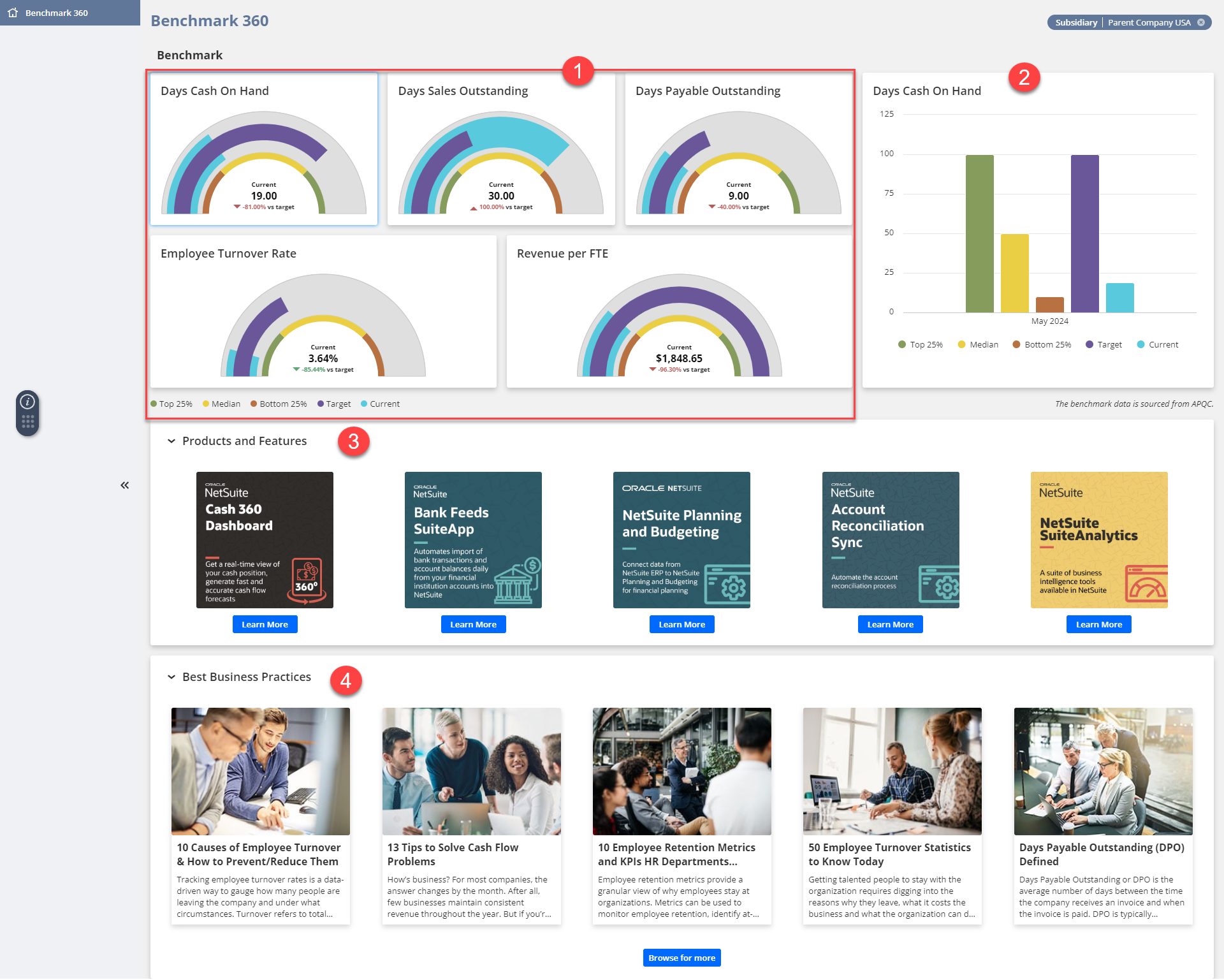 Benchmark 360 Dashboard