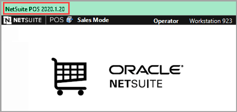 NSPOS version number on register