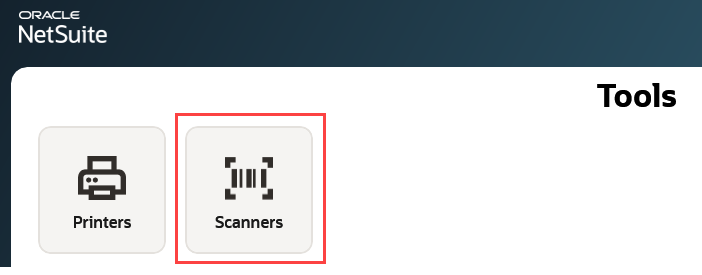 System Tools printers and scanners configuration options