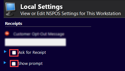 Do not auto print setting