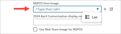 Kiosk item image field