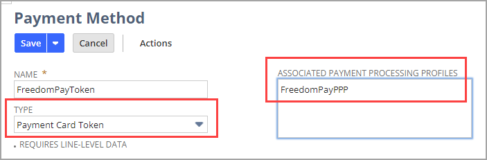 Token payment method