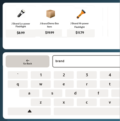 Find item closeup
