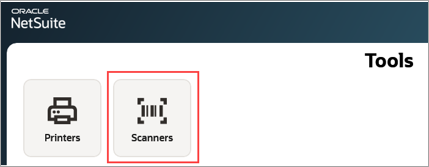 System Tools printers and scanners configuration options