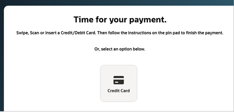 payment screen
