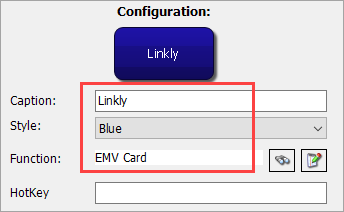 Configure the button