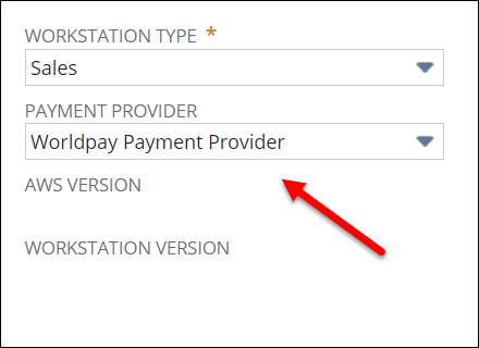 Payment Provider field.