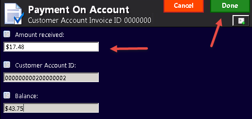 Payment window