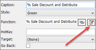 Edit icon on Function field.