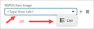 Kiosk item image field