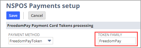 Token setup