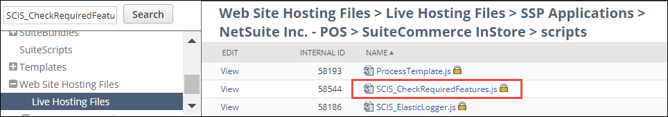 Locate SCIS_CheckRequiredFeatures.js file