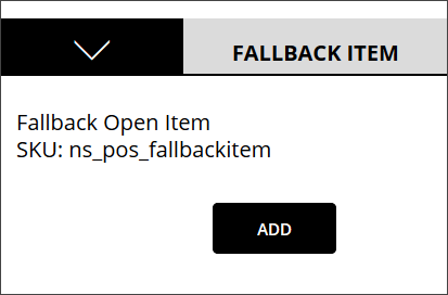 Fallback Item Add Bar