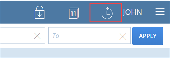 SCIS Transaction History Clock Icon