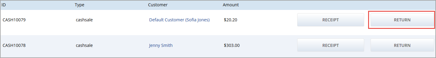 Process a validated return