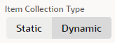 Item collection type toggle