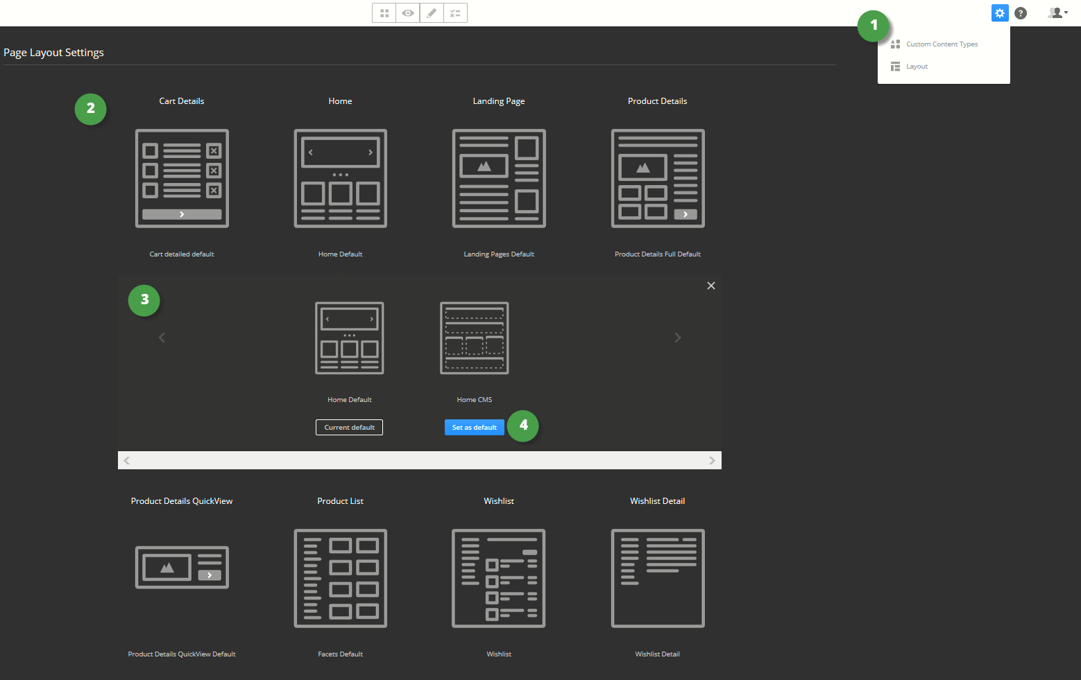 Page Layout Settings