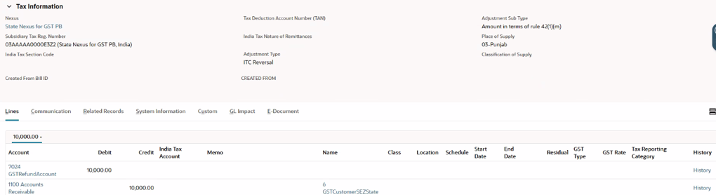 An example of statutory adjustment journal.