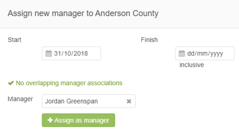 Assign manager