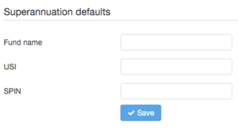 Superannuation defaults