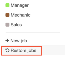 Restore jobs