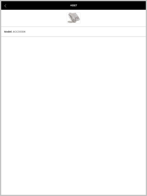Tab asset appearance in standard tablet.