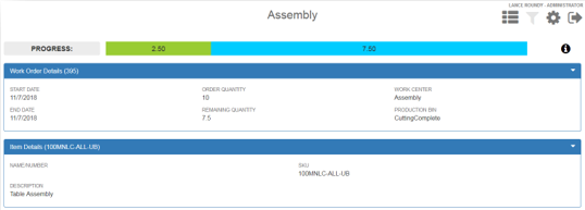 Screenshot of collapsible headers.