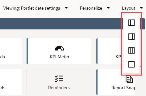 Layout dropdown list