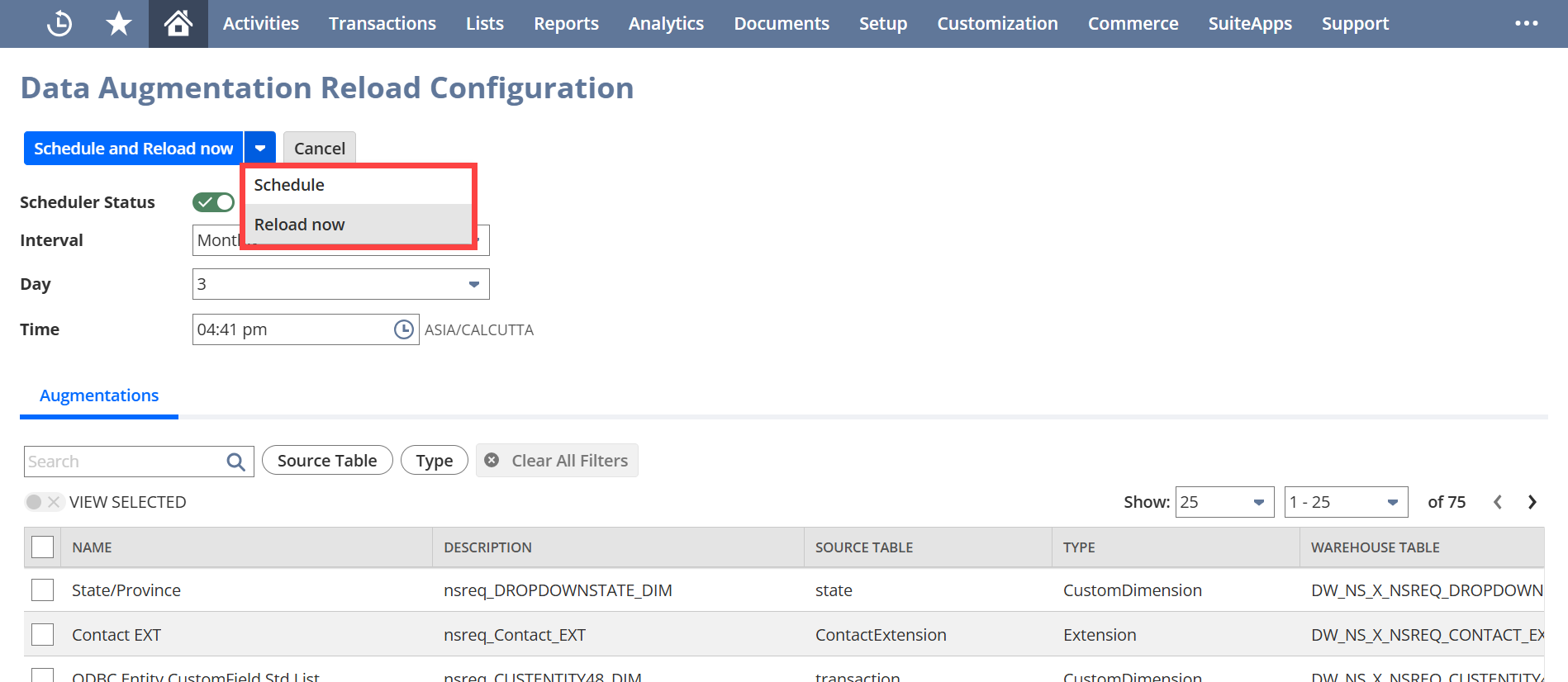 Reloading data augmentation