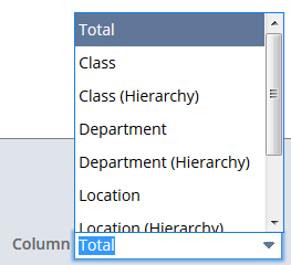 Choose Column footer option.