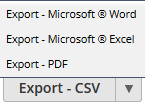 Export CSV button