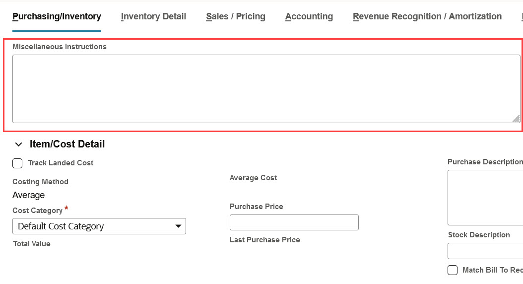 Sample field spanning across tab page before other fields.