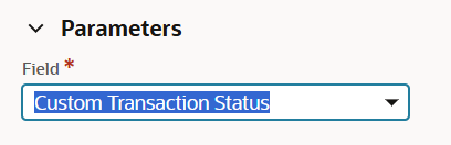 Parameters section of Workflow Action page.