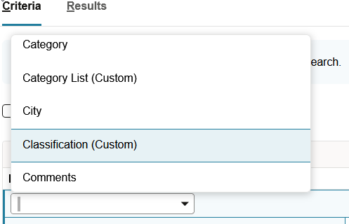 Sample segment search filter list identifying custom segments.