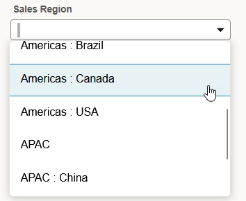 Sample parent:child relationship in custom segments list.