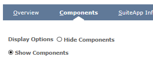 Bundle details show components option.