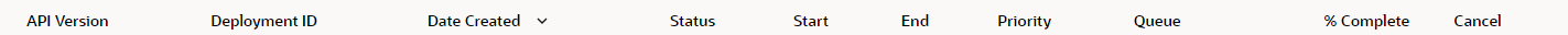 Scheduled script status page columns from Status Page link.