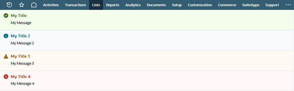 N/ui/message Module Script Sample section
