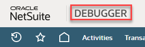 The Debugger domain indicator.