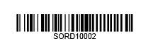 Sample bar code from a printed sales order.