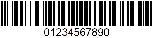 Sample code25checksum barcode