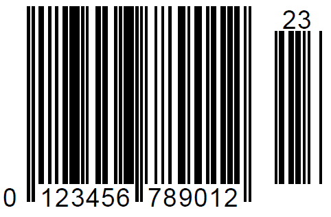 Sample ean13/upca barcode