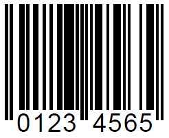 Sample ean8 barcode